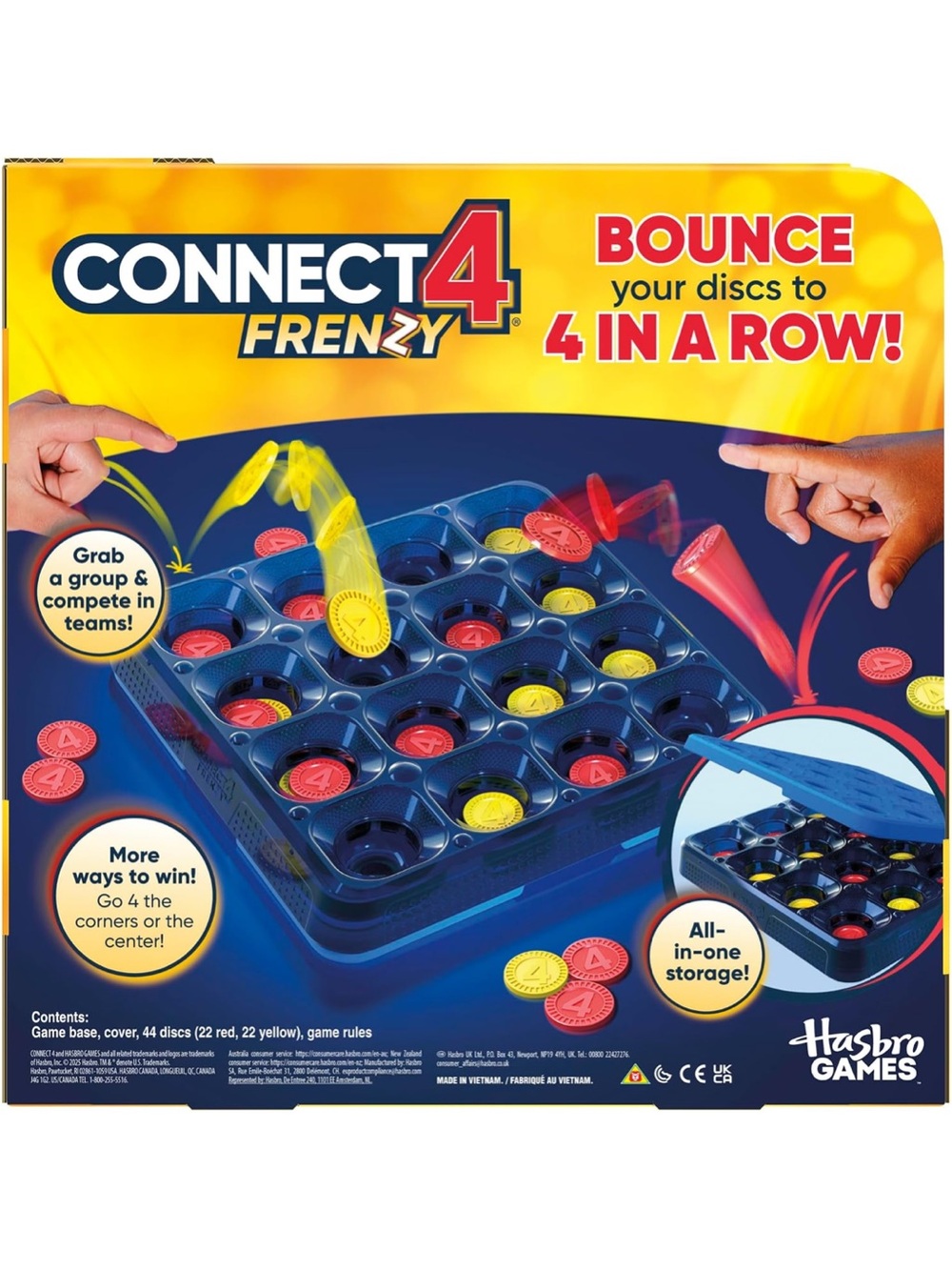 Connect 4 Frenzy -Disc bouncing fun